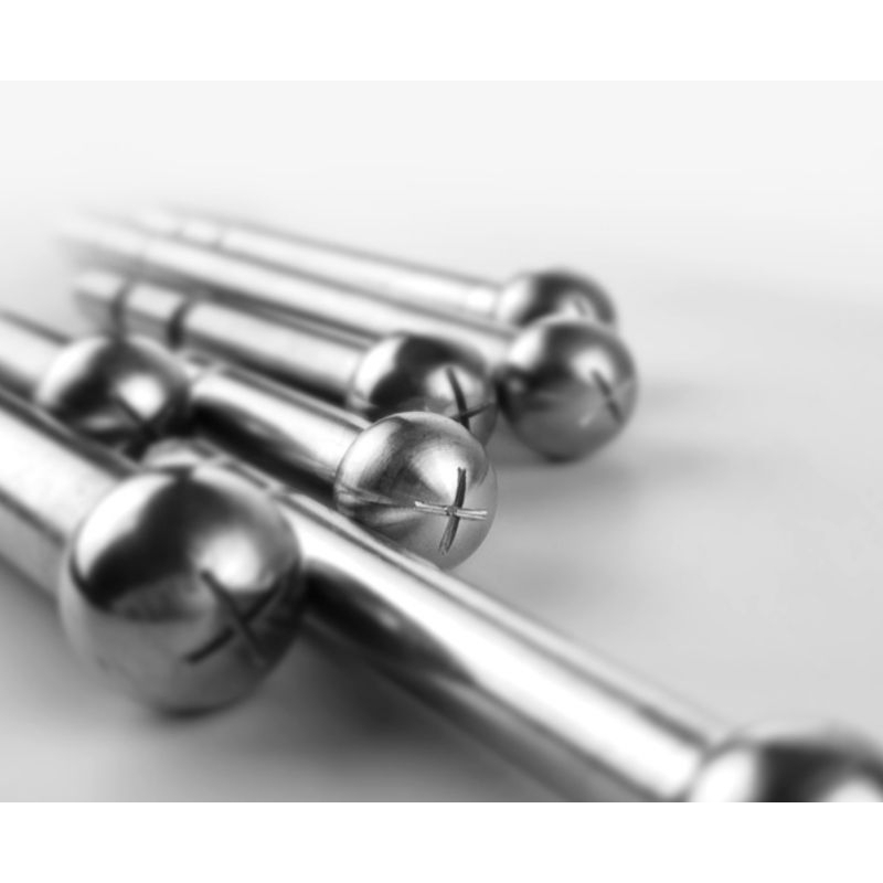 Mốc quan trắc lún inox không gỉ  304 tiện cnc đầu khắc tâm chữ thập 7-20 cm 2023