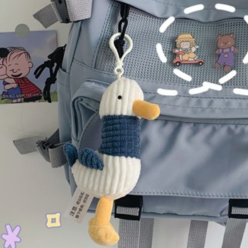 Móc khóa thú bông treo balo ba lô túi xách cho nữ VỊT XANH dễ thương
