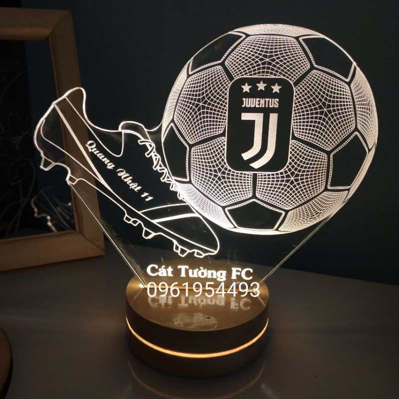 Đèn Led 3D 16 màu - mẫu Kỉ niệm bóng đá