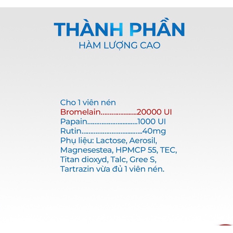 Bromesa Gold - Giúp làm giảm tổn thương mô mềm, phù nề, sưng tấy - Hộp 30 viên