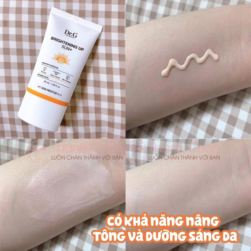 Kem chống nắng kiềm dầu dưỡng sáng da Dr.G Brightening Up Sun+