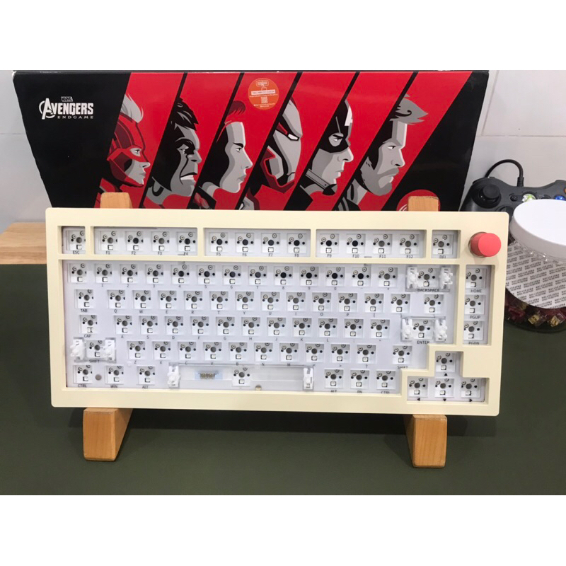 Kit bàn phím Jamesdonkey A3 Đã Full Mod , mạch xuôi, Gasket mount, 3 mode kết nối, Led RGB, pin 3000mAh