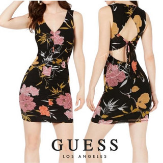 Đầm ren/thun lưới body guess! xuất dư