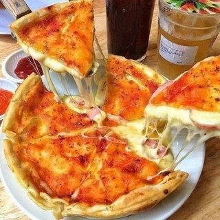🍀🍀pizza chicago size 14 siêu phô mai set 2 pizza ship hỏa tốc hcm