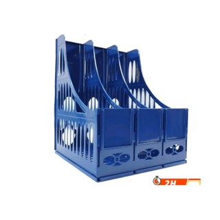Khay đựng tài liệu nhựa 3 ngăn / kệ rổ xéo nhựa 3 ngăn / kệ ráp nhựa 1ngăn, 3 ngăn, 4 ngăn màu xanh dương ttm - xukiva