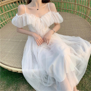 [CÓ SẴN] Váy Hai Dây Cúp Ngực Cánh Tiên Dáng Xoè Bồng Bềnh Công Chúa Chụp Kỉ Yếu