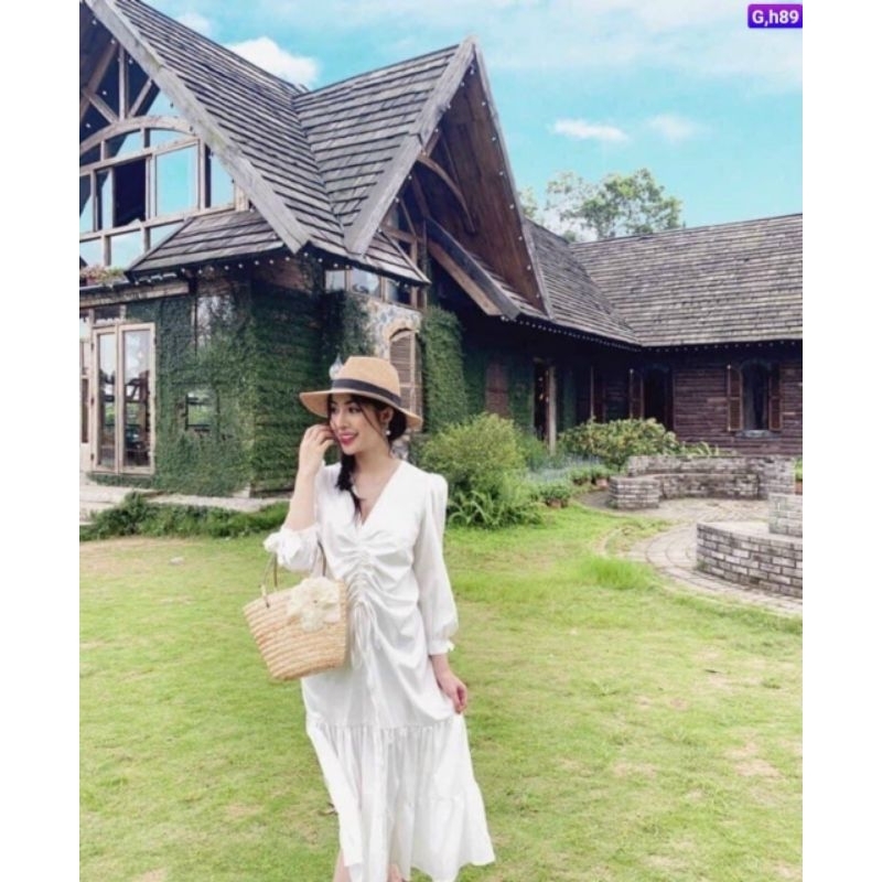 Túi Cói Hoa Trà Siêu Xinh