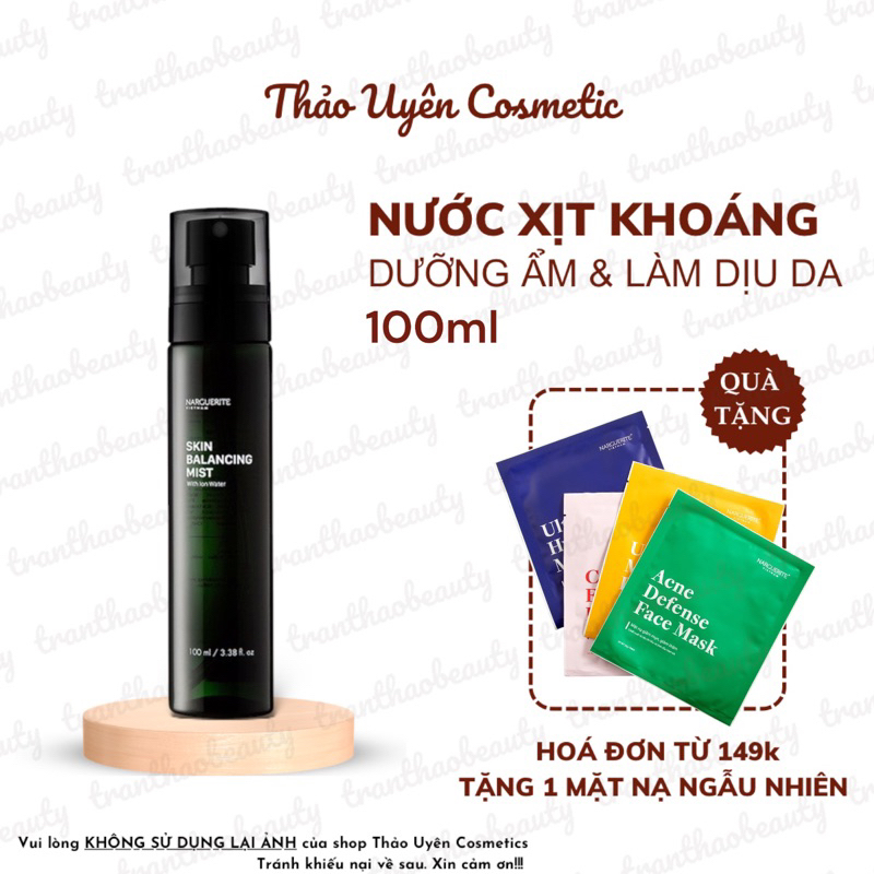 Nước Xịt Khoáng Narguerite 100ml Làm Dịu Da, Cân Bằng Da Và Cấp Ẩm Cho Da