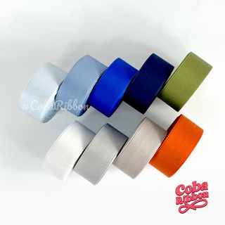3 mét - Ruy băng lụa nhám lì Hàn Quốc 2 mặt dày dặn, 5 size (Link 2/3)