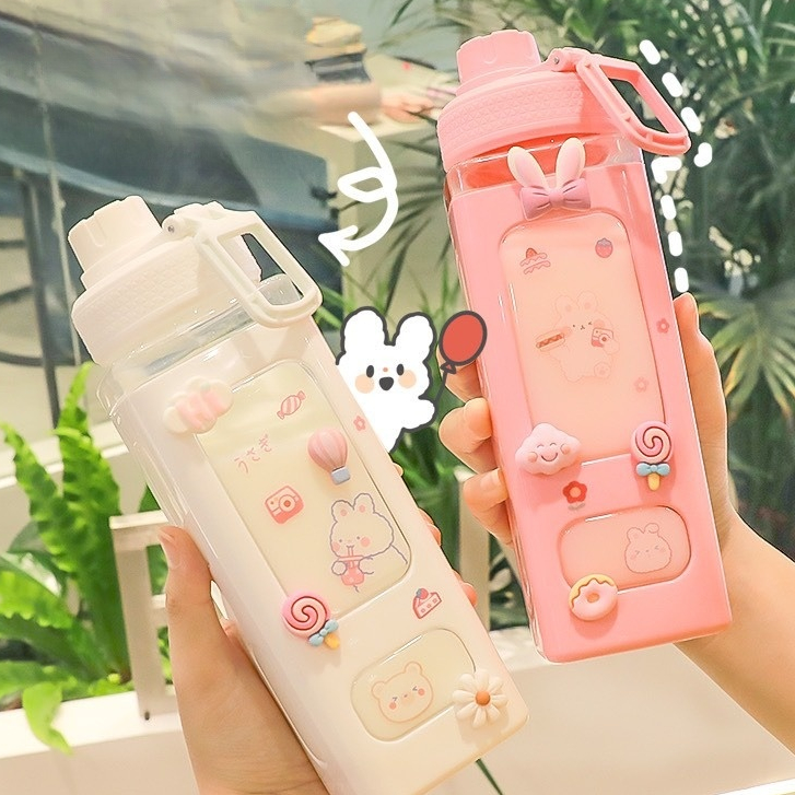 Bình đựng nước 700ml kèm quai cầm tiện lợi