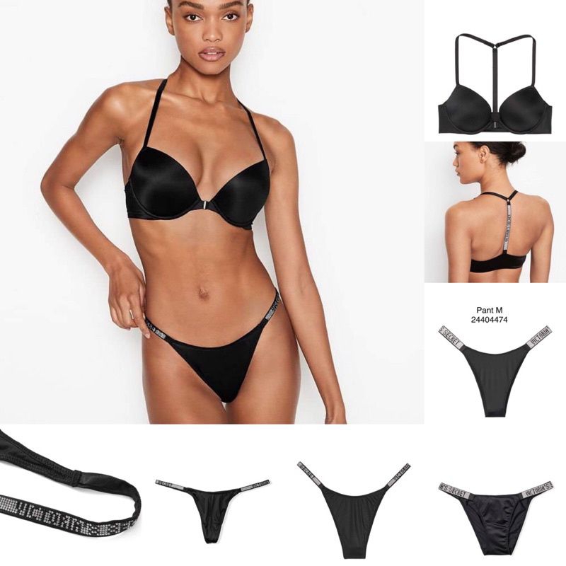 Áo ngực Victoria Secret bản cài trước ( tặng kèm quần đính đá)
