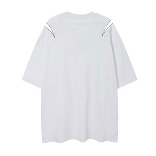 Áo phông cộc phối zip vai