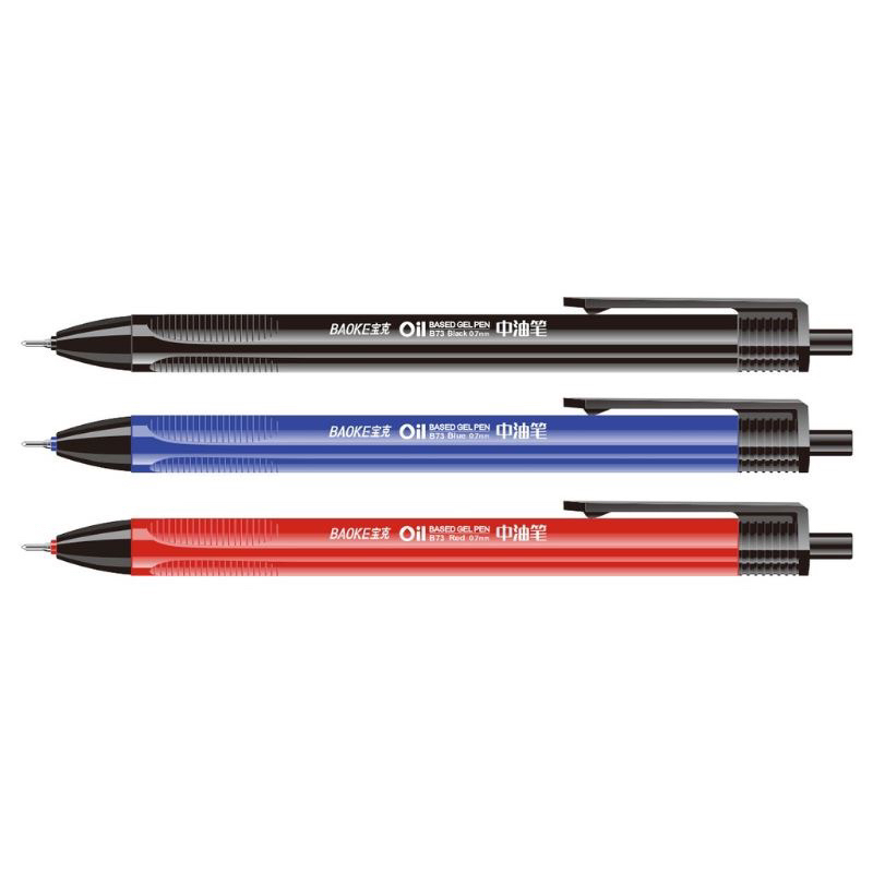 Hộp 48 cây bút bi dầu siêu trơn ngòi 0.7mm Baoke B73
