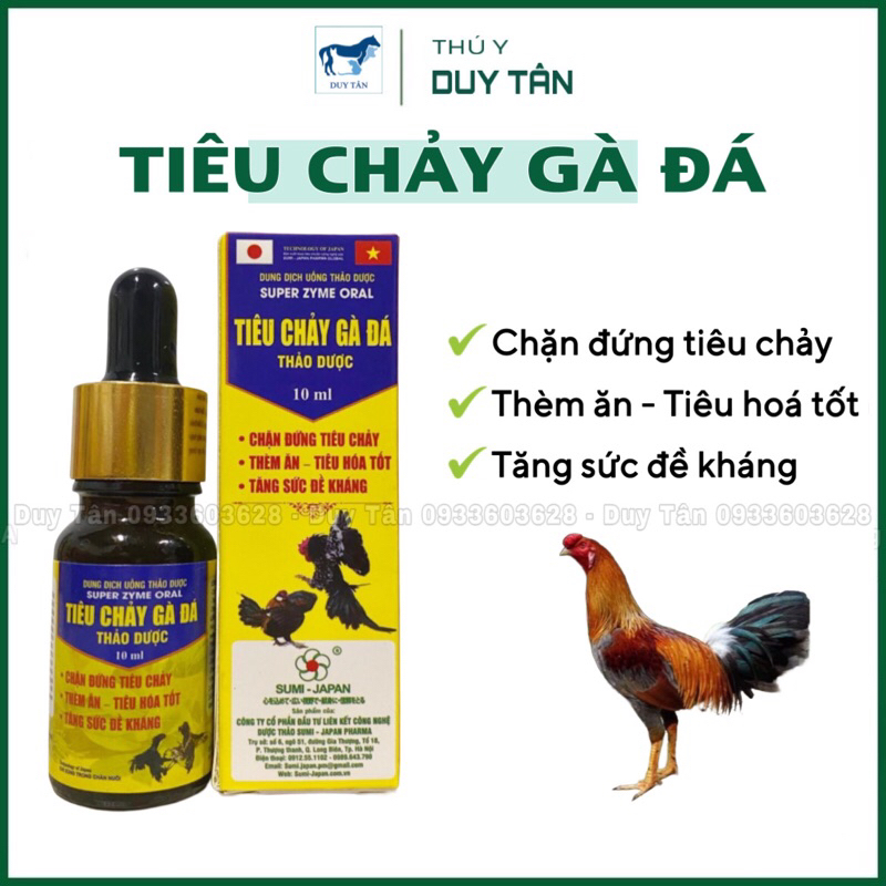 TIÊU CHẢY GÀ ĐÁ SUMI JAPAN