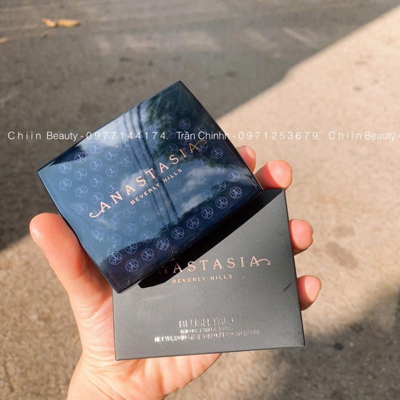 BILL US - Bảng phấn má hồng 3 ô ANAsNTASIA BEVERLY HILL Blush Trio tone hồng cam trẻ trung