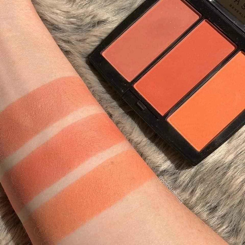 BILL US - Bảng phấn má hồng 3 ô ANAsNTASIA BEVERLY HILL Blush Trio tone hồng cam trẻ trung