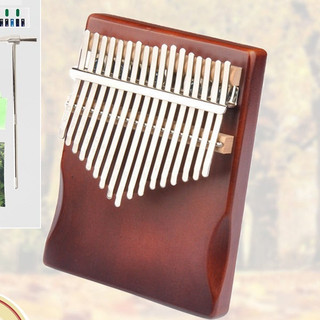 Đàn kalimba 17 phím màu nâu LEAFMUSIC-Tặng sticker