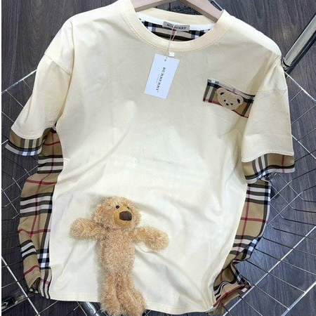 Áo Thun BBR Kèm Gấu ❤ Áo Phông Chát Cotton Khô Dày Dặn Nam Nữ NVA285