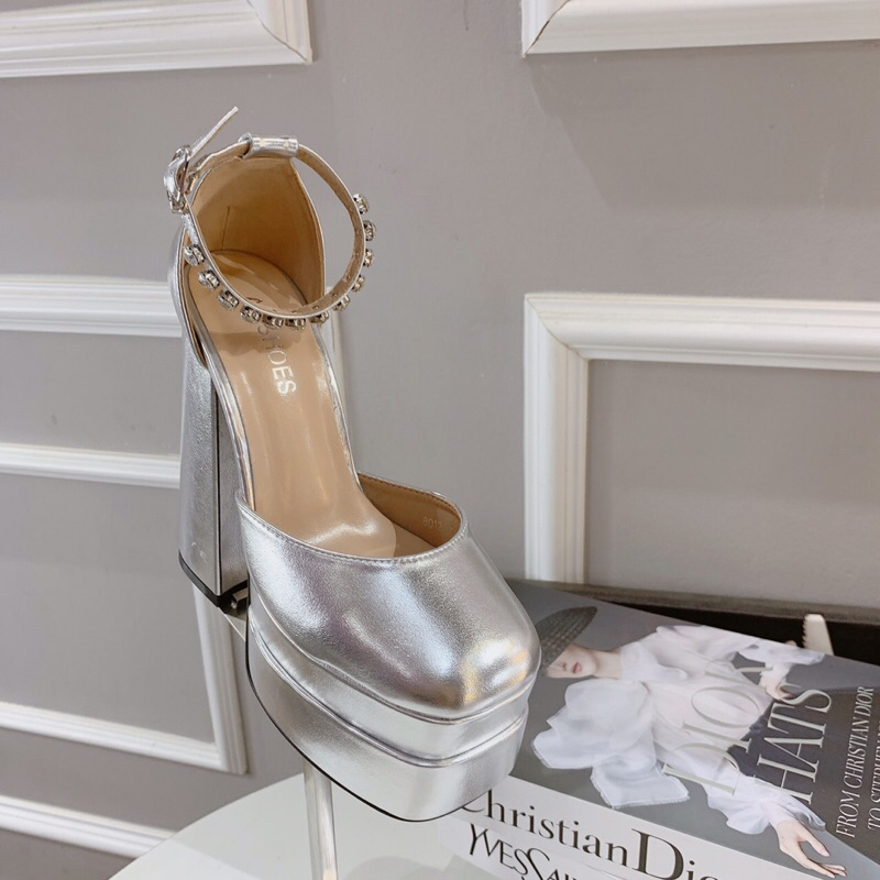 ❄️AN SHOES ❄HÀNG QUẢNG CHÂU FULL BOX❄️ Sangda bit mũi  gót vuông 15cm. HÀNG CÓ SẴN SỐ LƯỢNG LỚN. Màu đen có sz 40,41,42