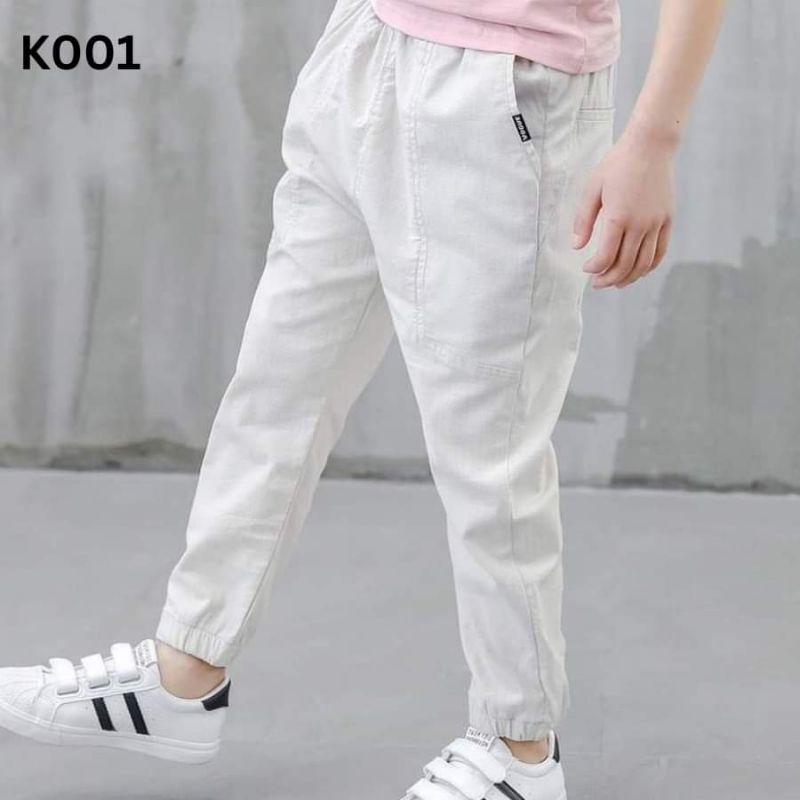 Quần Bé Trai Size Đại 25-50kg, Quần Dài Cạp Chun Cho Bé Trai Phong Cách Hàn Quốc