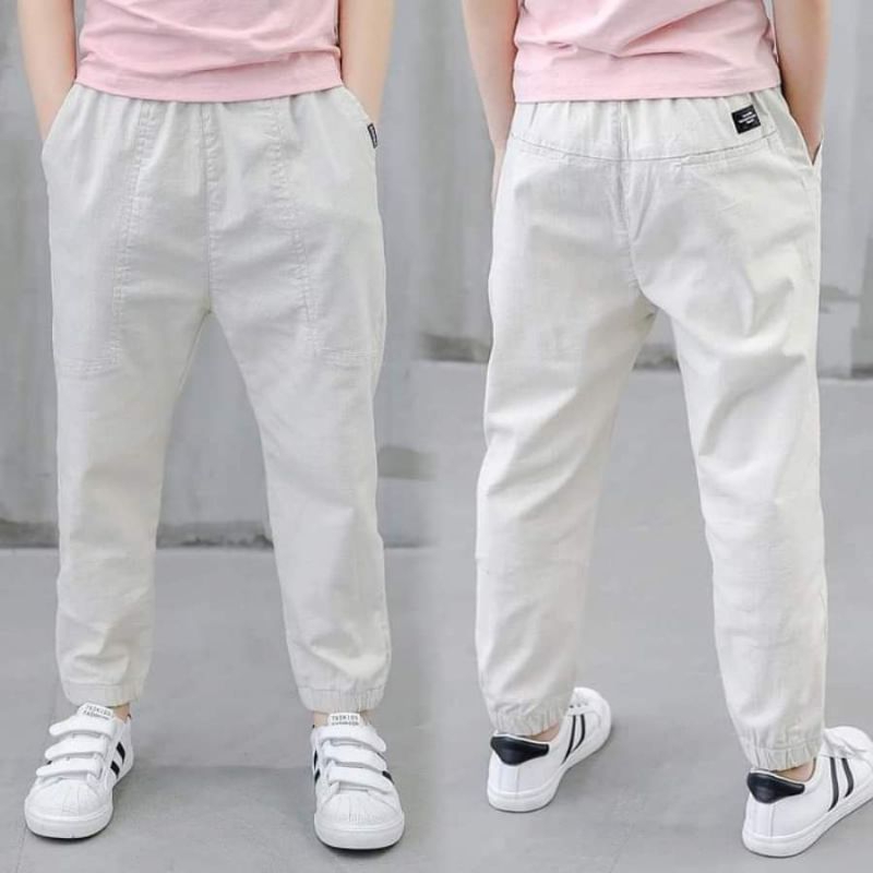 Quần Bé Trai Size Đại 25-50kg, Quần Dài Cạp Chun Cho Bé Trai Phong Cách Hàn Quốc