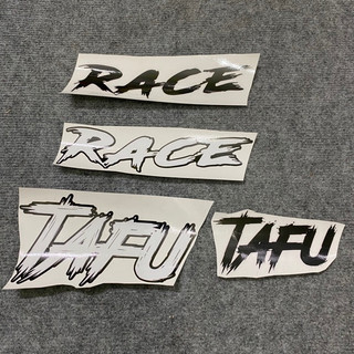 Tem Race , Tafu chữ đen ,trắng dán các màu xe