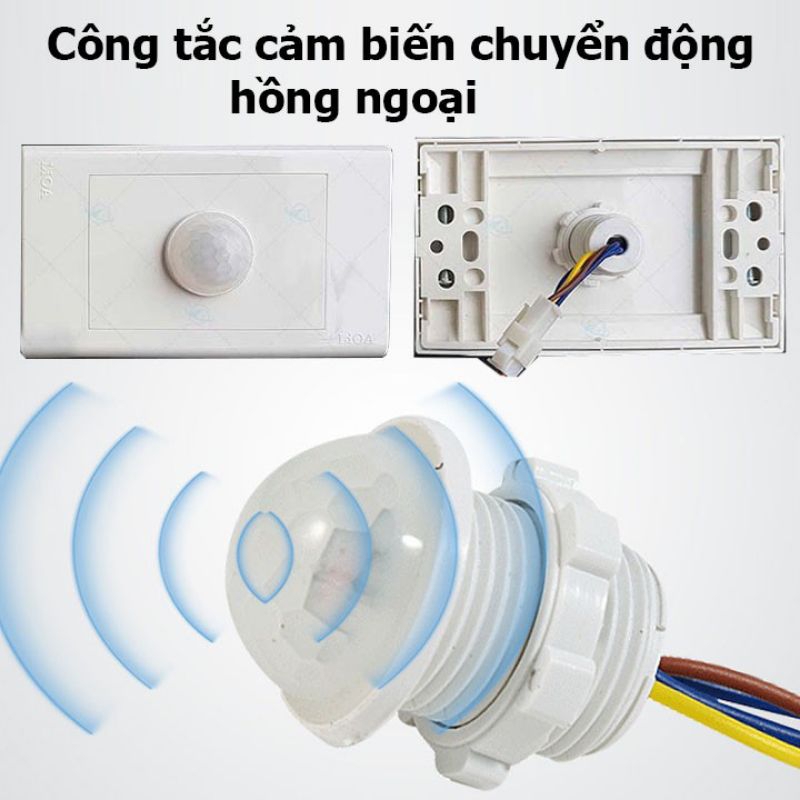 Công tắc cảm biến chuyển động tự động tắt / mở khi có người di chuyển
