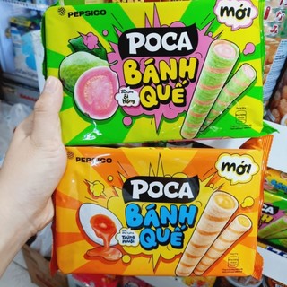 Bánh Quế Poca nhân kem ổi hồng/ trứng muối 115g
