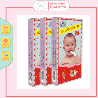 10 hộp rơ lưỡi Đông Fa, vệ sinh răng miệng cho bé
