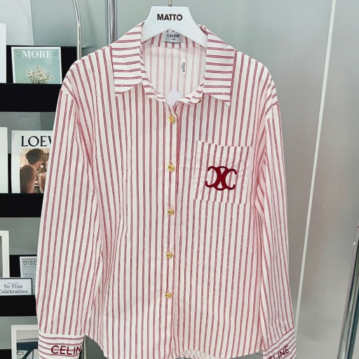 Áo Sơ Mi Nữ Hồng Cánh Sen Cêlin Hot Trend 2023, Cotton Khô, Mềm Mịn, N48