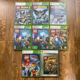 Trò chơi Xbox 360 Lego the movie, harry potter, indian jones hệ US