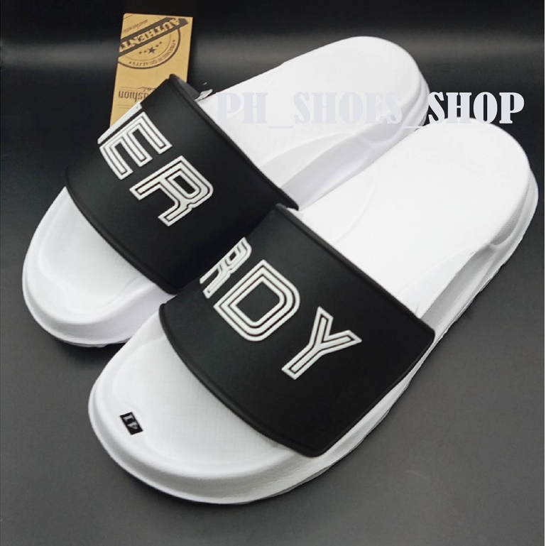 , Dép quai ngang Nerdy nam nữ, chữ nổi 3D, không thắm nước, nhẹ, đế cao 4cm, lê unisex