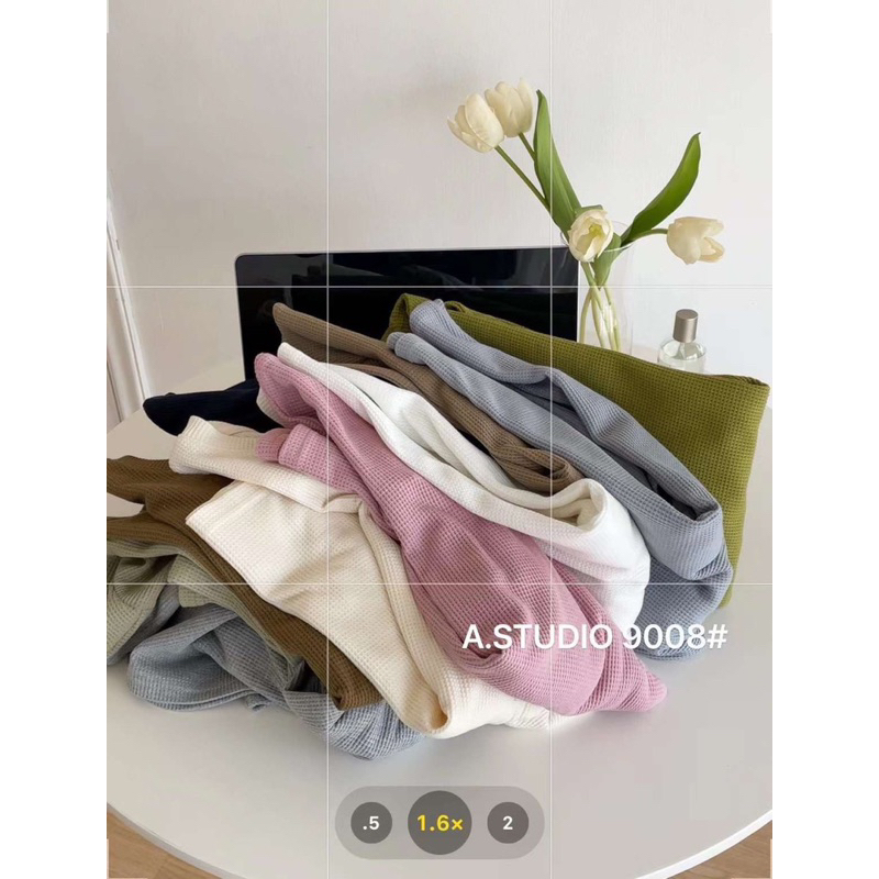 Áo phông trơn xốp tổ ong - mã 9008