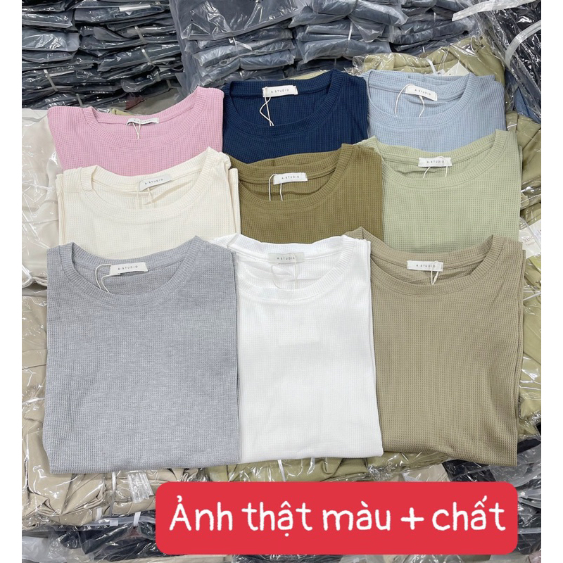 Áo phông trơn xốp tổ ong - mã 9008