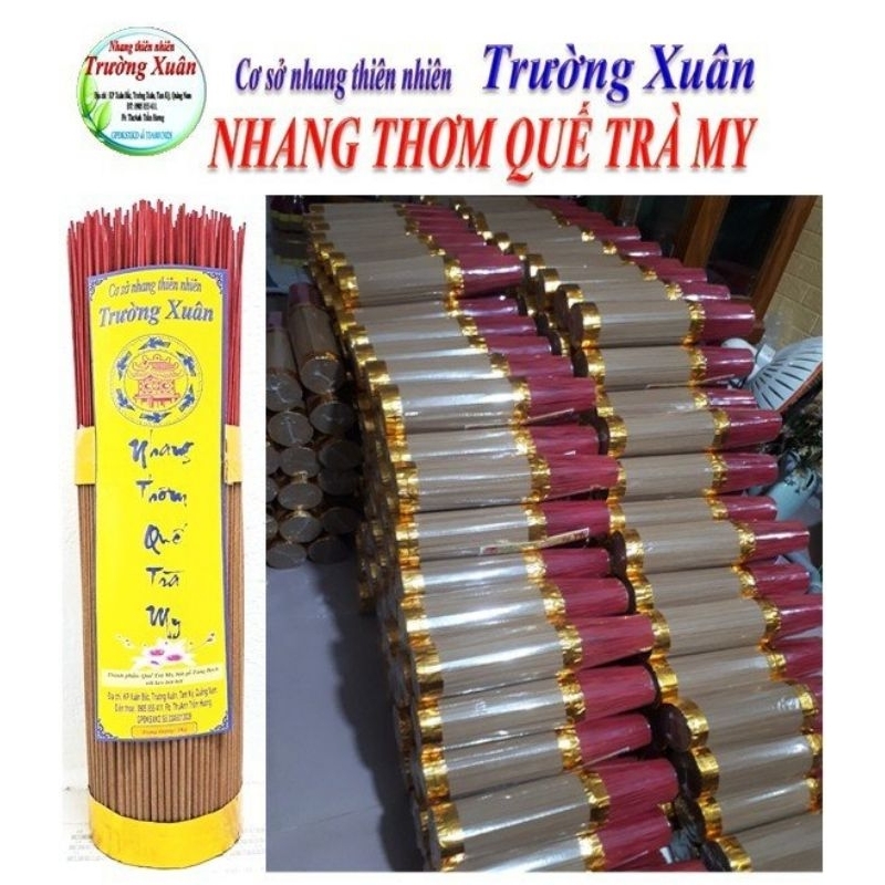 1Kg NHANG THƠM QUẾ TRÀ MY - Nhang sạch 38cm, 29cm