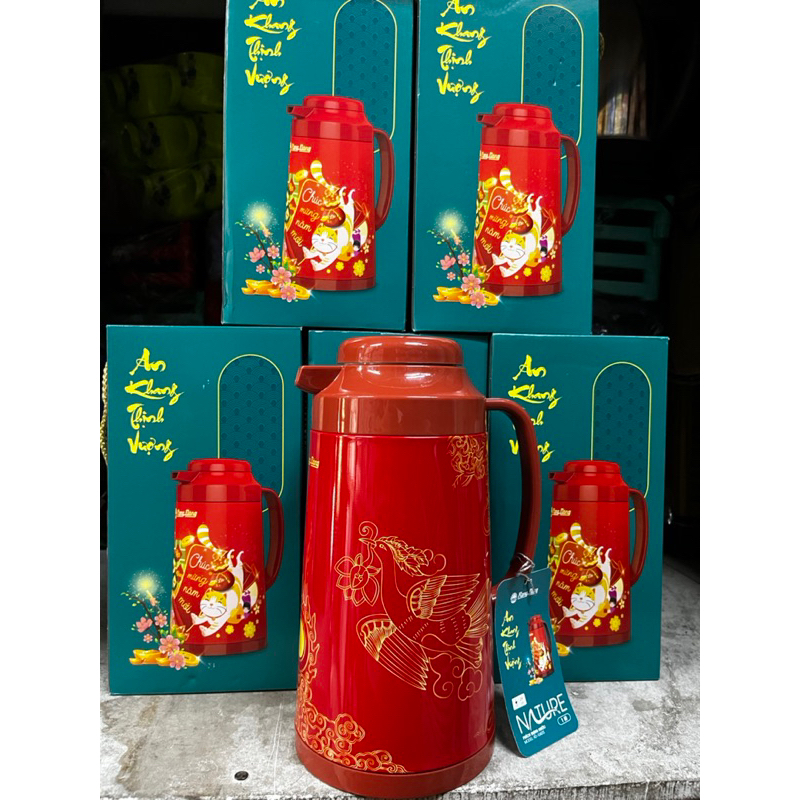 BÌNH THUỶ RẠNG ĐÔNG 1 LÍT ( NẮP NHẤN )