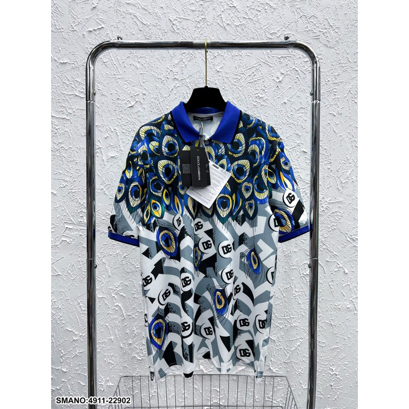 Áo Sơ Mi D&G Phối Hoạ Tiết Con Công • MinWay Store