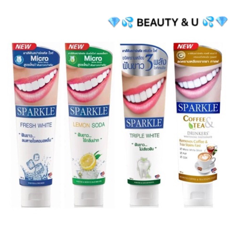 [Chính Hãng] Kem Đánh Răng Siêu Trắng Răng Sparkle Toothpaste 90g-100g Thái Lan