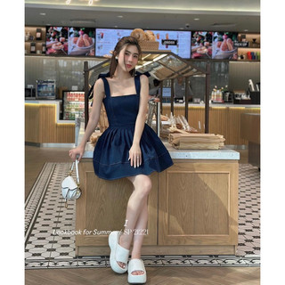 ĐẦM JEAN 2S CỘT VAI