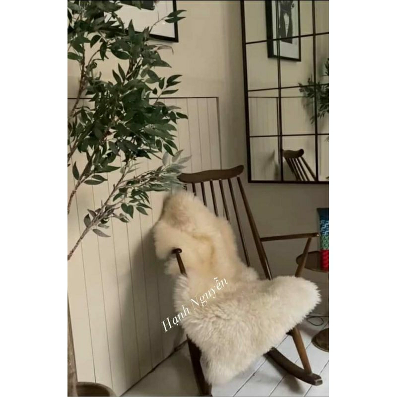 Thảm lông dày lót ghế decor hoặc chụp hình moderhouse