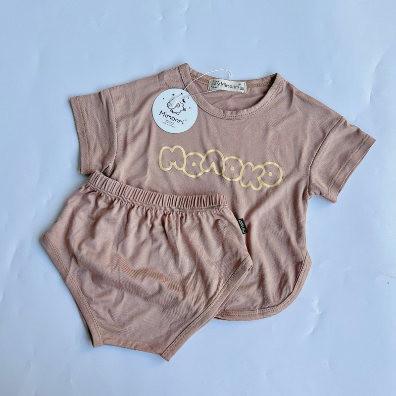 Set bộ tay ngắn quần chip thun lạnh cho bé 3-15kg