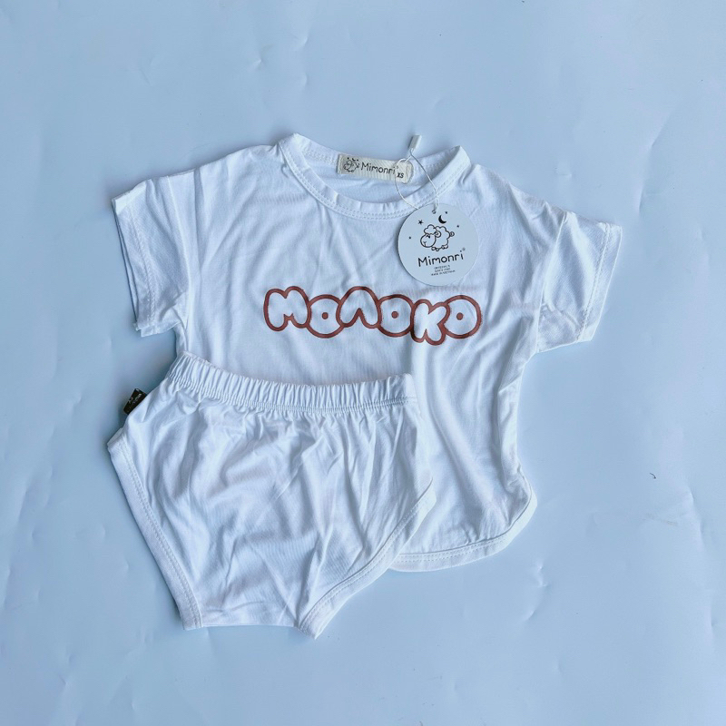 Set bộ tay ngắn quần chip thun lạnh cho bé 3-15kg