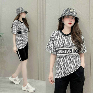 sét bộ lửng thun cotton phối 3d
