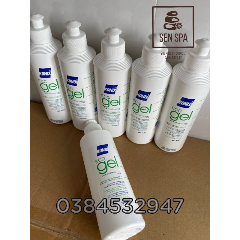 Gel lạnh dùng cho máy triệt lông, gel siêu âm Konic 250ml  - Gel ECG