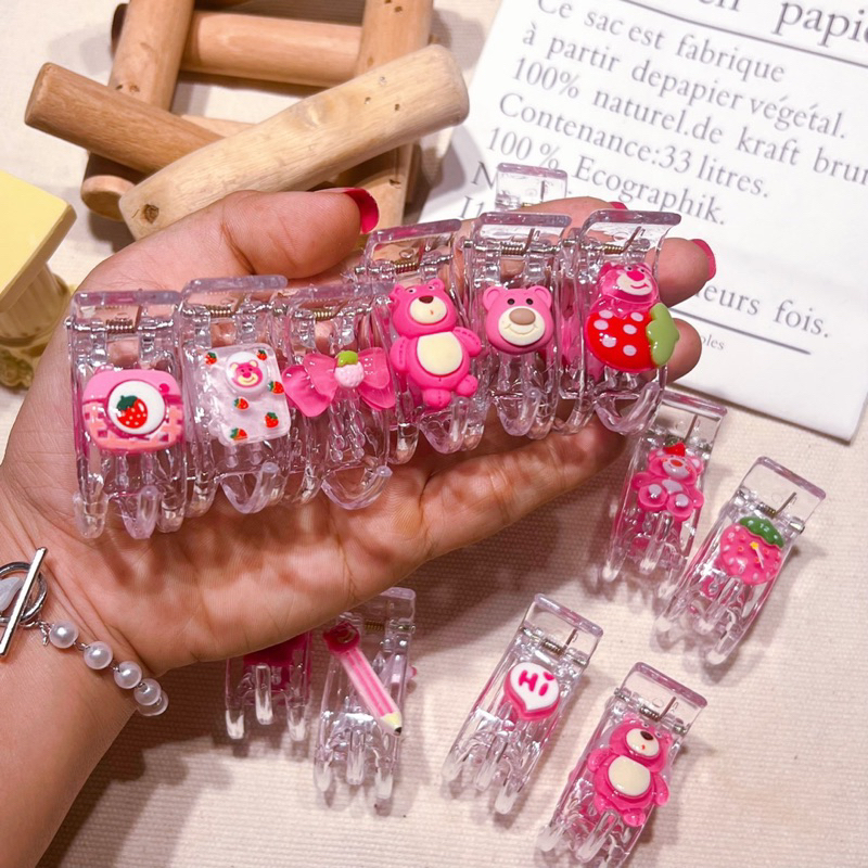 KẸP CÀNG CUA GẤU DÂU LOTSO 🐻🍓