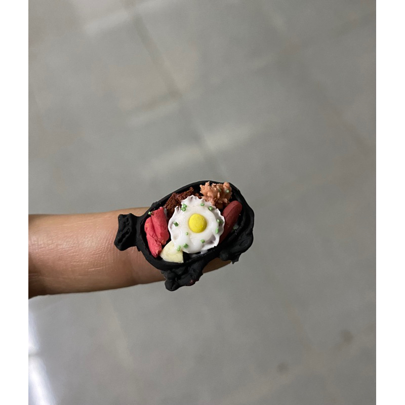 Mô hình bò né mini bằng đất sét