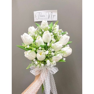 Hoa Tulip hoa cưới hoa giả hoa lụa