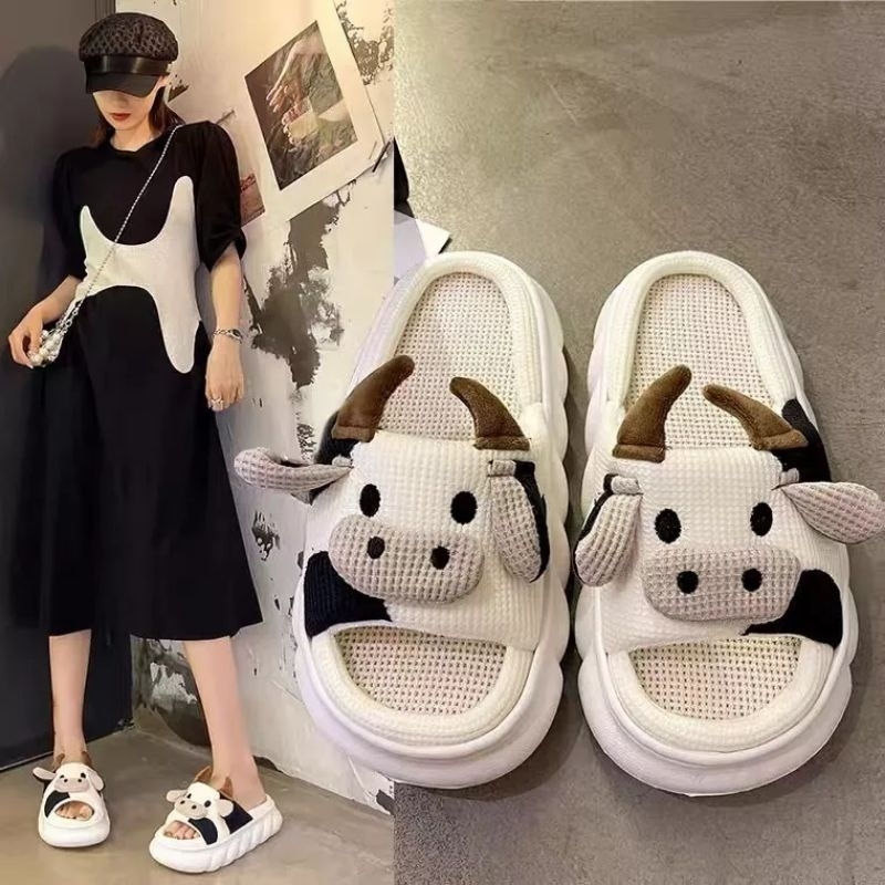 Dép ếch xanh chính hãng xixiao phong cách ulzzang dép đi trong siêu mềm