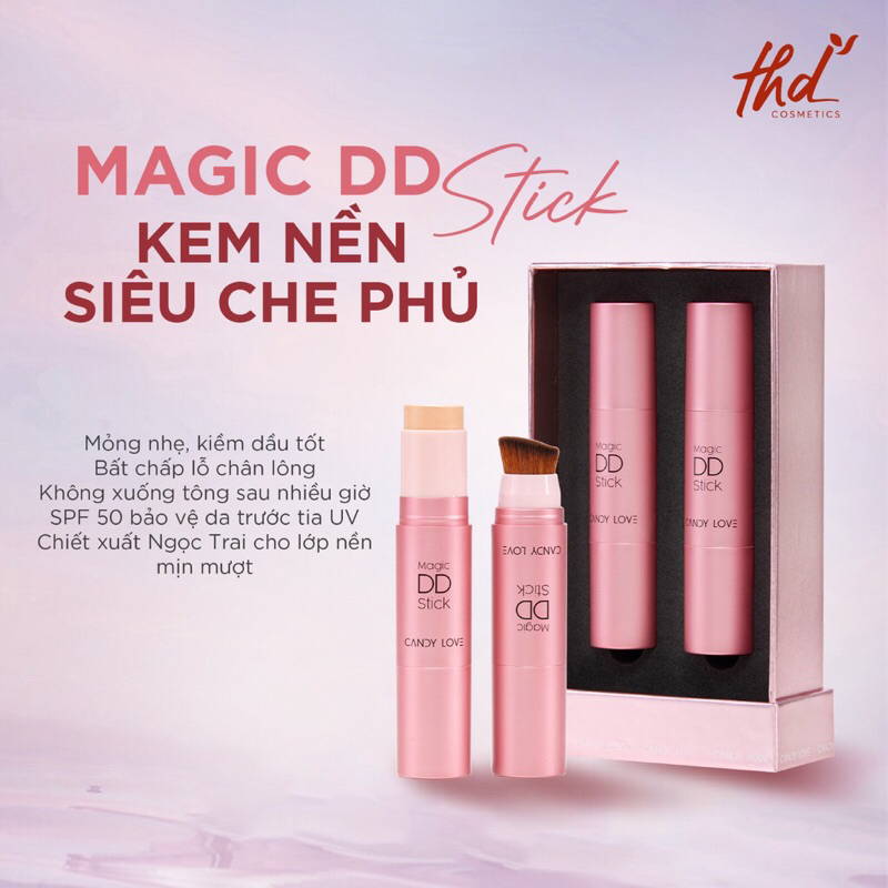 Kem nền Collagen ng.ọc tr.ai Magic DD Stick Candy Love combo 2 cây ( gốc 2 triệu 3) Date 11/2023
