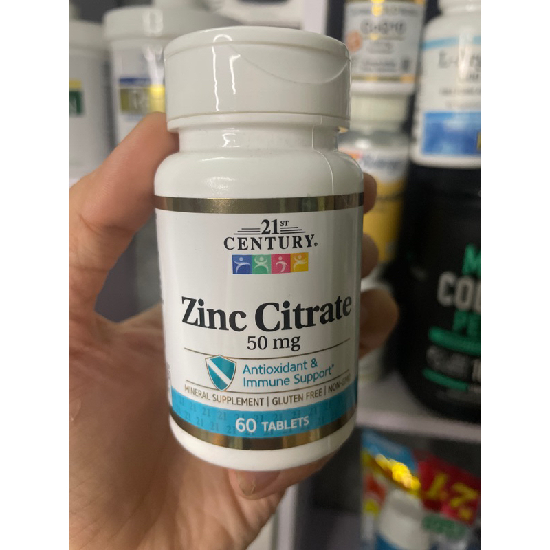 Viên kẽm zinc Citrate 50mg 60 viên 21st Century